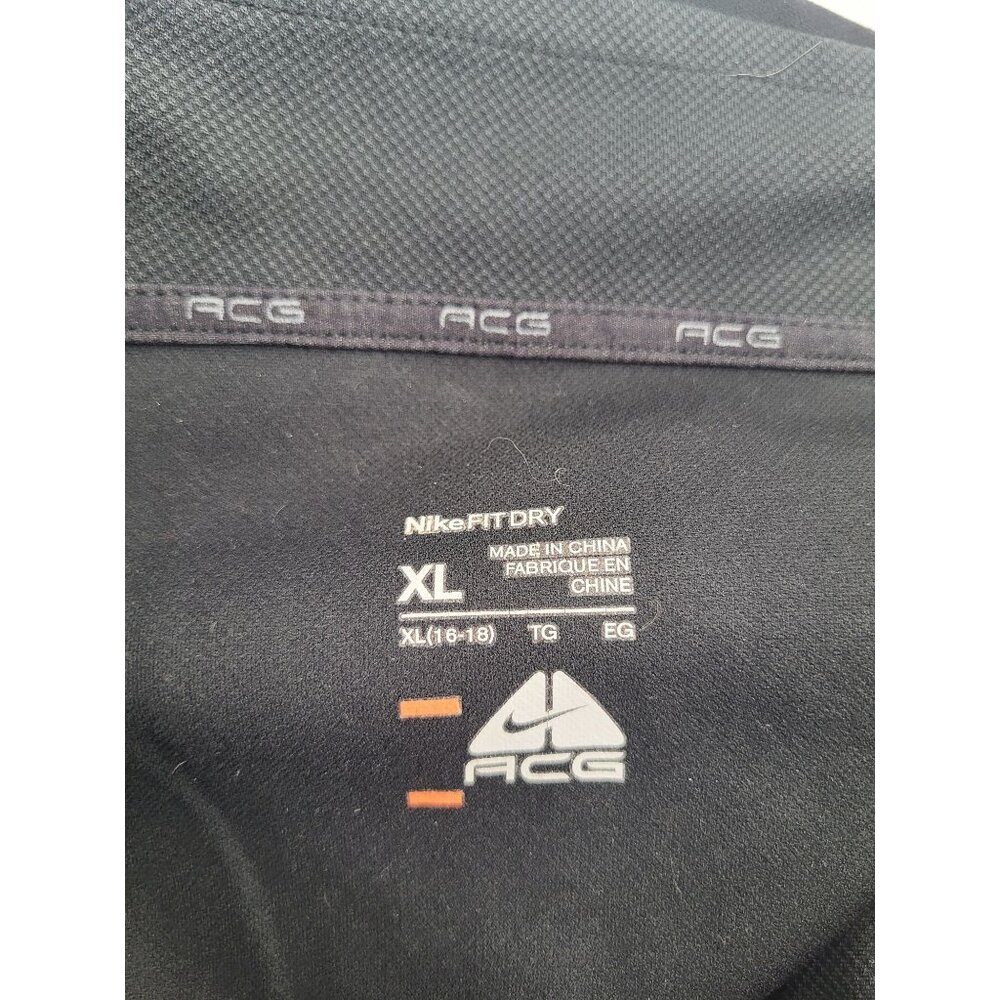 Nike ACG Fit Dry Women's SZ XL 1/4 Zip Pullover Black Athletic Top Mock Neck - Picture 7 of 8